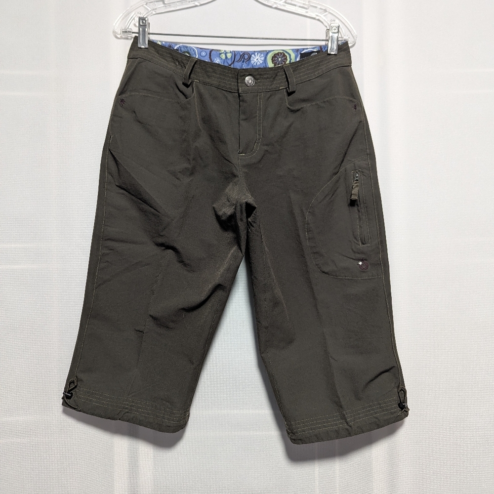Isis Women's Olive Green hiking Capri pants Size 4